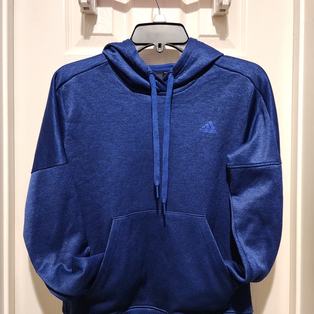 Adidas Unisex Blue Hoodie